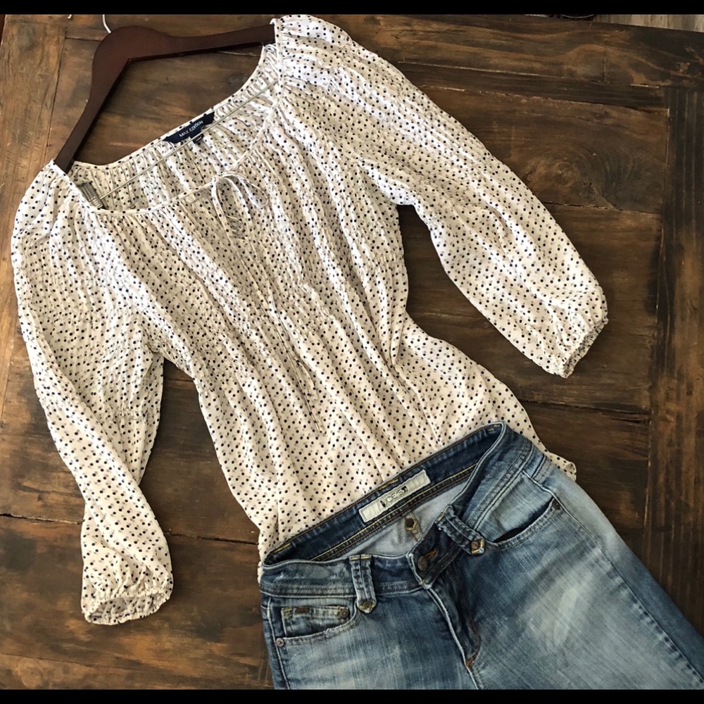 Max Studio Edition Ivory Blouse
